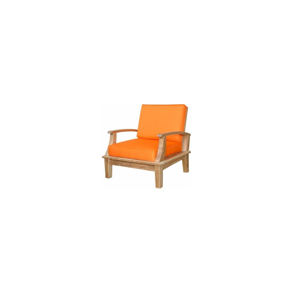 Anderson Teak DS-101 - No Cushion Brianna Deep Seating Armchair with Cushion