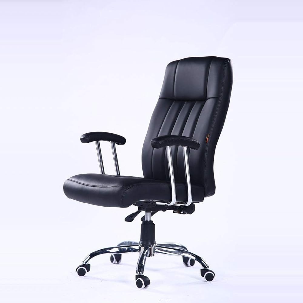 Office Chair Home Modern Minimalist Leather Engineering Chair Office Chair Rotating Reclining Staff Chair Adjustable Seat Height 360 Degree Swivel Managerial Chairs Recliner